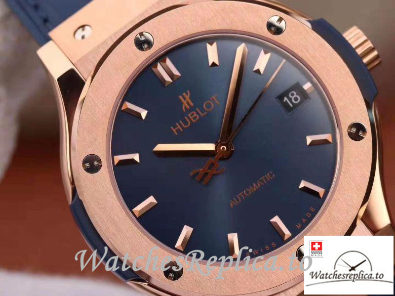 Swiss Hublot Classic Fusion Replica 511.OX.7180.LR Blue Strap 45MM - WatchesReplica.is