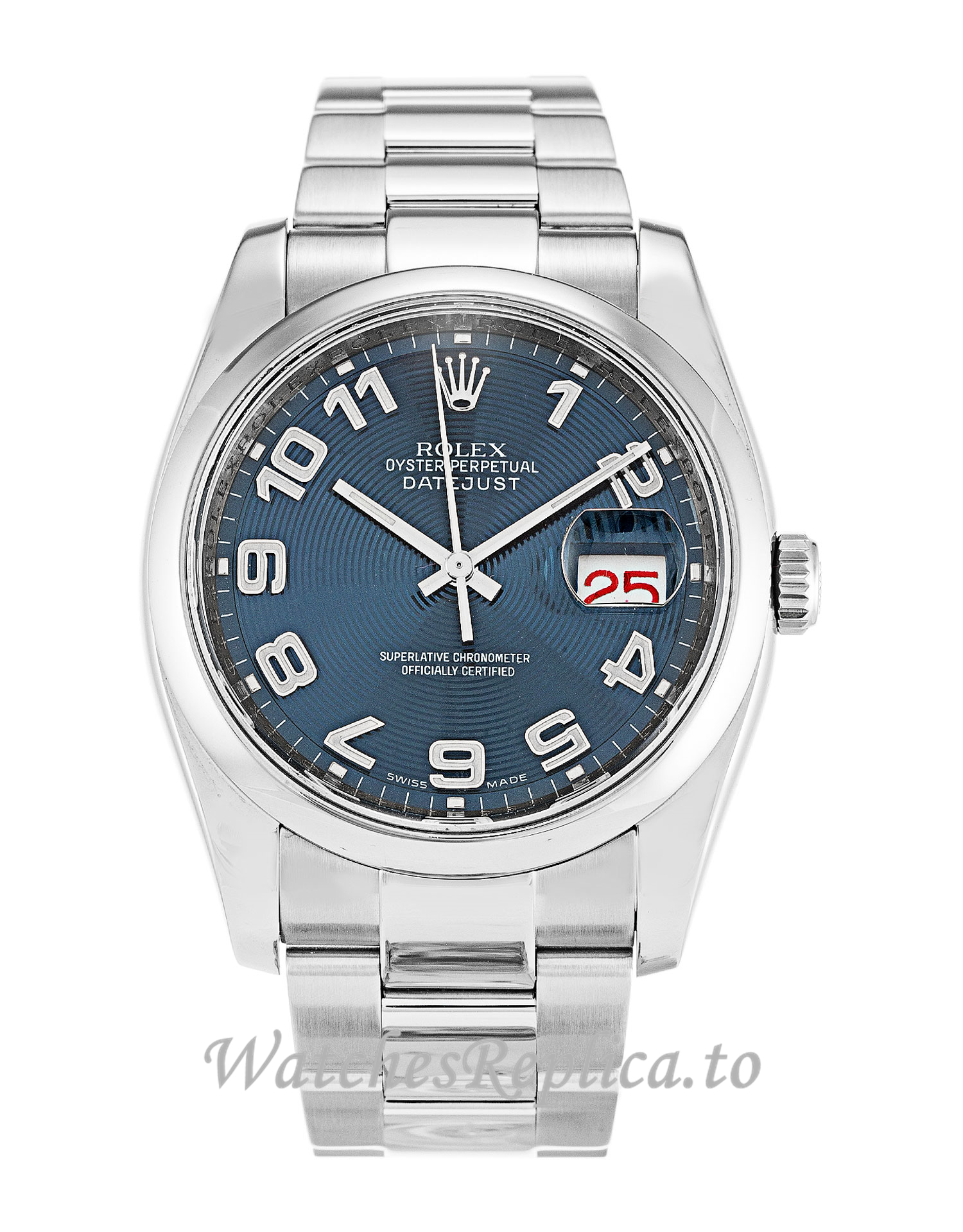 Rolex Datejust Blue Concentric Dial 116200 - WatchesReplica.is