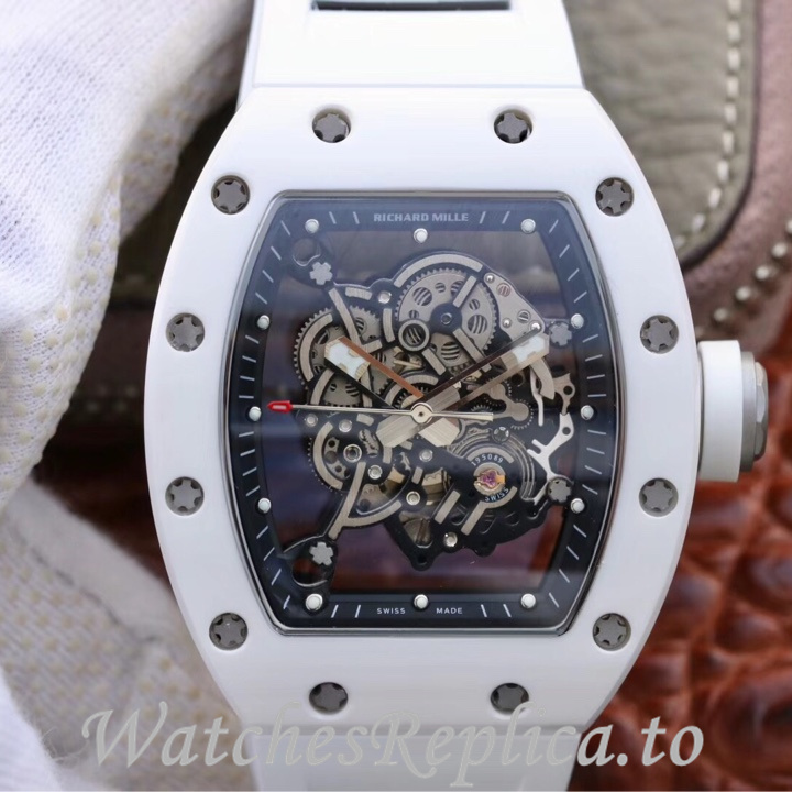 Richard Mille Replica RM055 Rubber strap 50MM - WatchesReplica.is