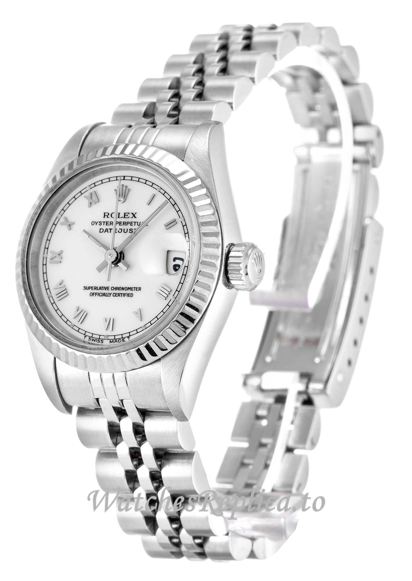 Rolex Datejust Lady White Dial 69174 - WatchesReplica.is