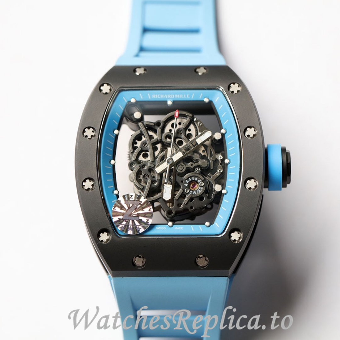 Richard Mille Replica RM055 Rubber strap 50MM - WatchesReplica.is
