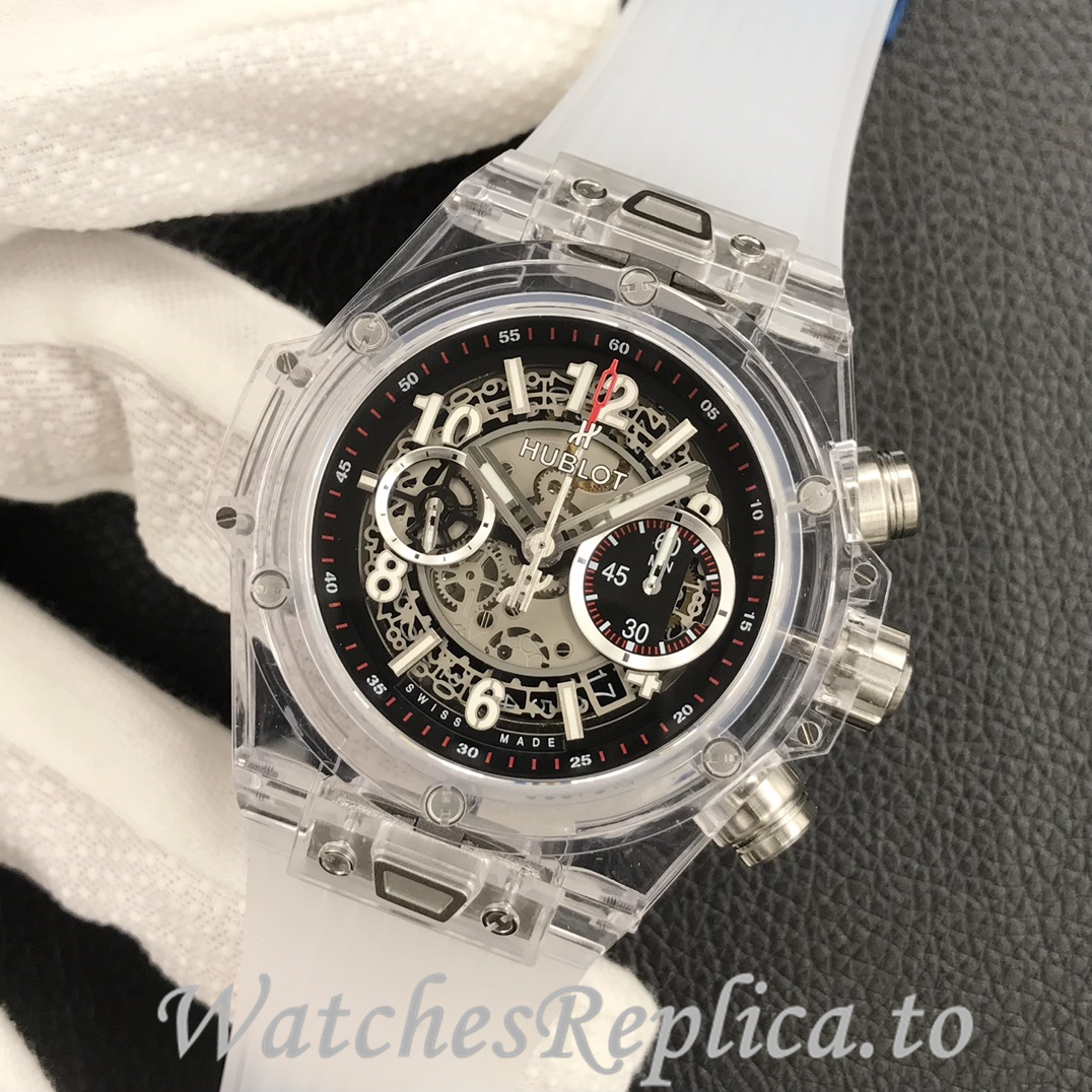 Hublot Replica 411.JX.4802.RT Rubber strap 45MM - WatchesReplica.is