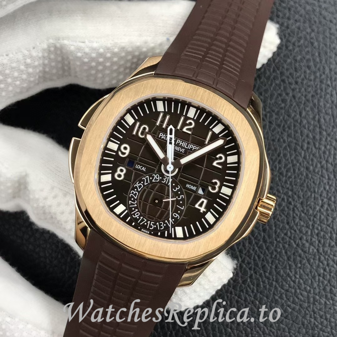 Patek Philippe Replica Aquanaut 5164A-001 Rubber strap 40.8MM - WatchesReplica.is