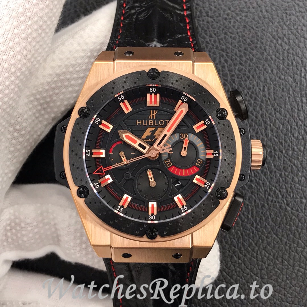 Hublot Replica King Power F1 Rubber strap 45MM - WatchesReplica.is