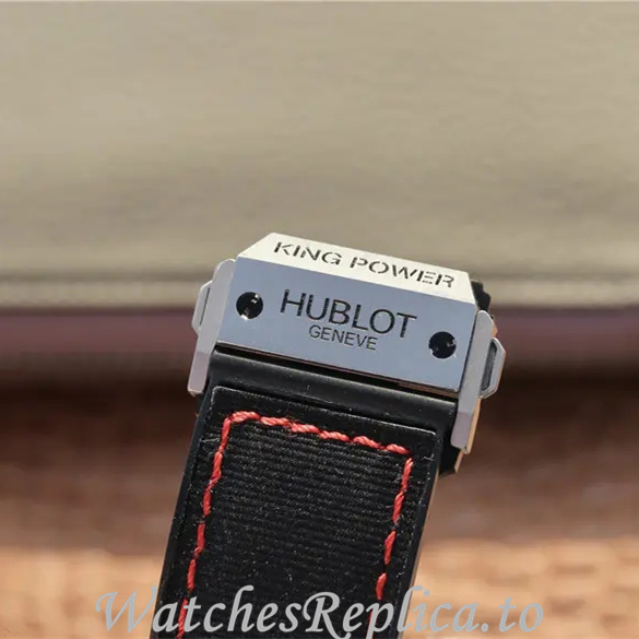 Hublot Replica King Power F1 Leather strap 48MM - WatchesReplica.is