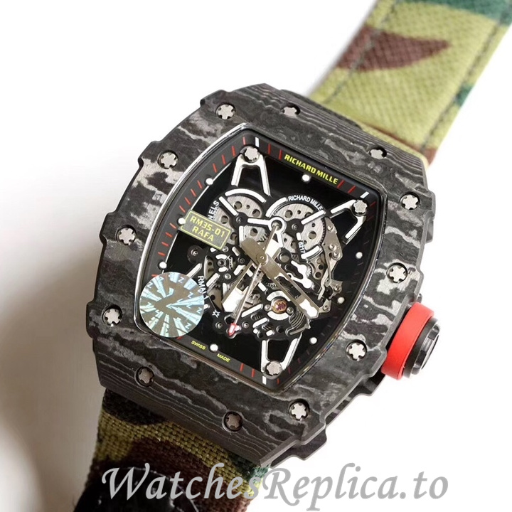 Richard Mille Replica RM35-01 Canvas strap 50MM - WatchesReplica.is