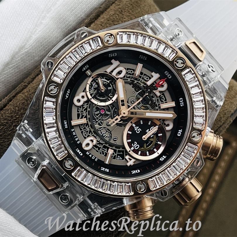 Hublot Replica 411.JX.4802.RT Rubber strap 45MM - WatchesReplica.is