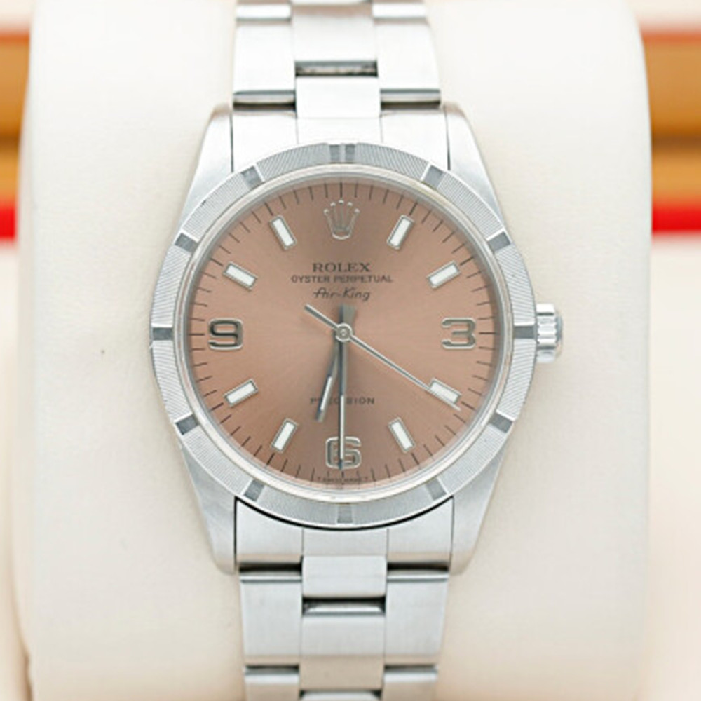 Rolex Air-King Salmon Dial 14010M - WatchesReplica.is