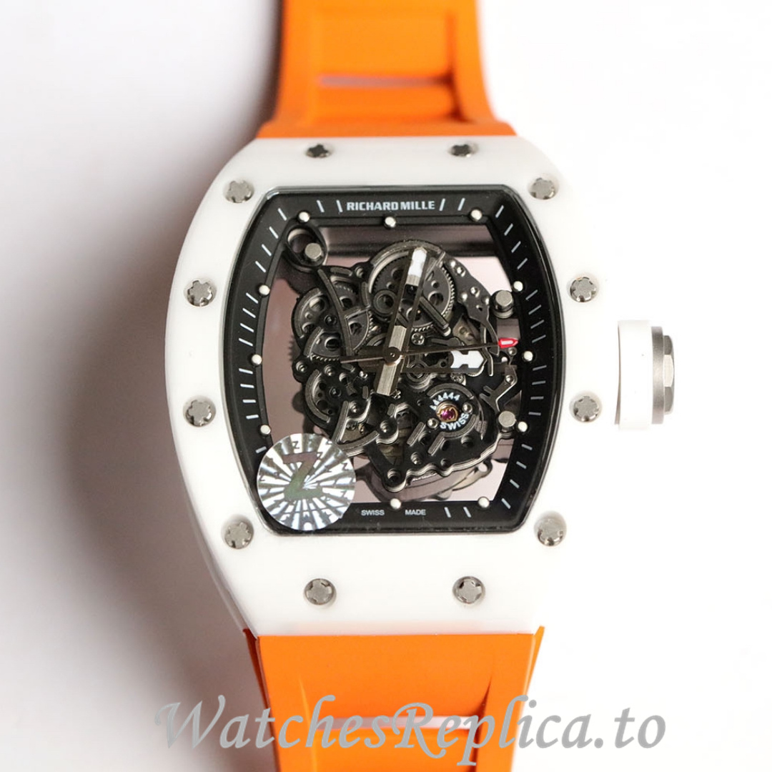 Richard Mille Replica RM055 Rubber strap 50MM - WatchesReplica.is