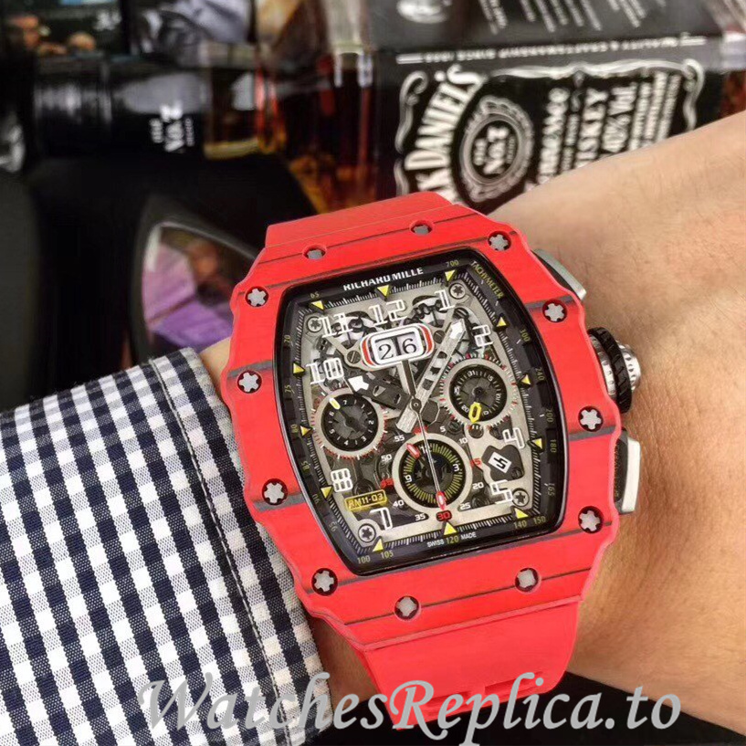 Richard Mille Replica RM11-03 Rubber strap 50MM - WatchesReplica.is
