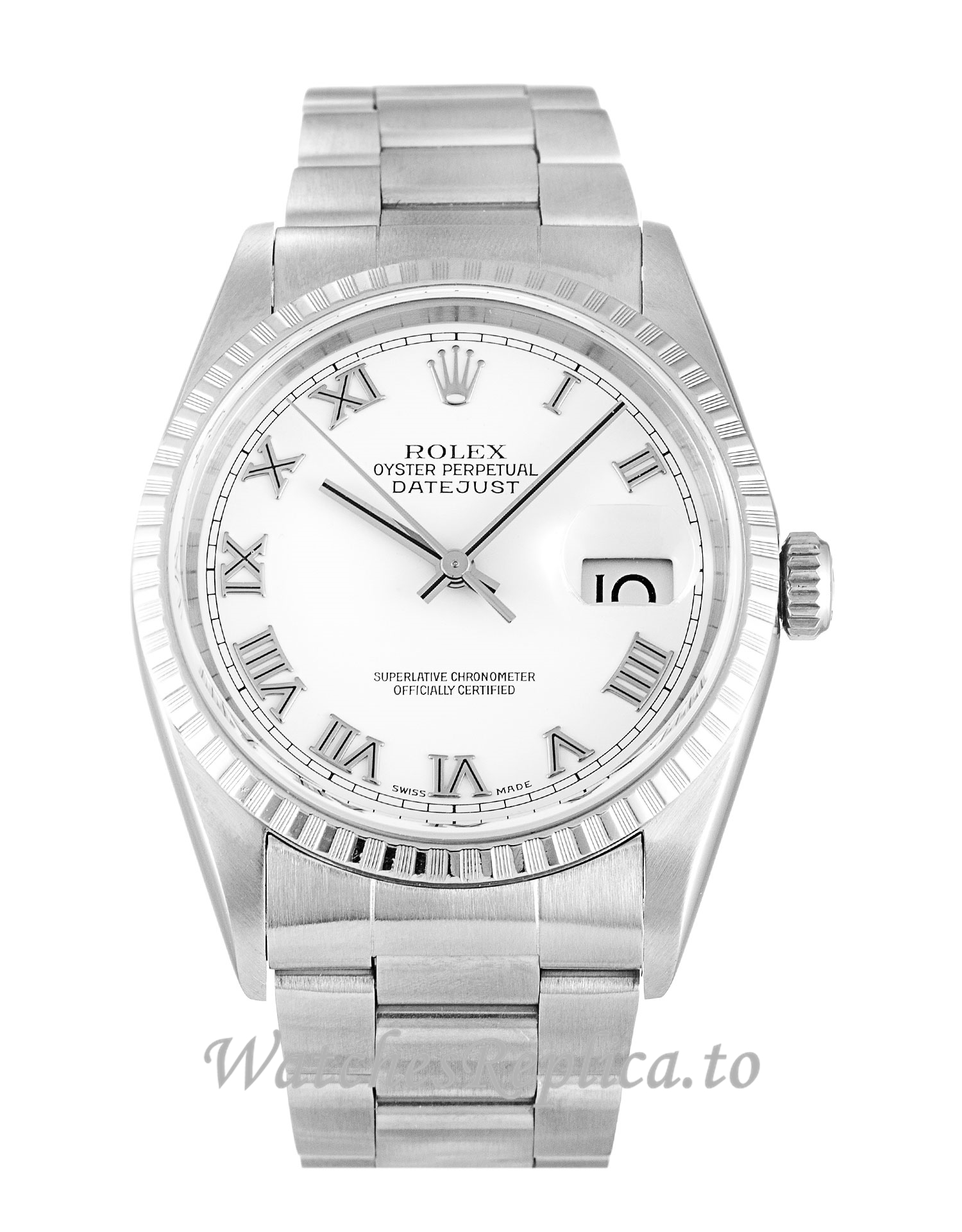 Rolex Datejust White Dial 16220 - WatchesReplica.is