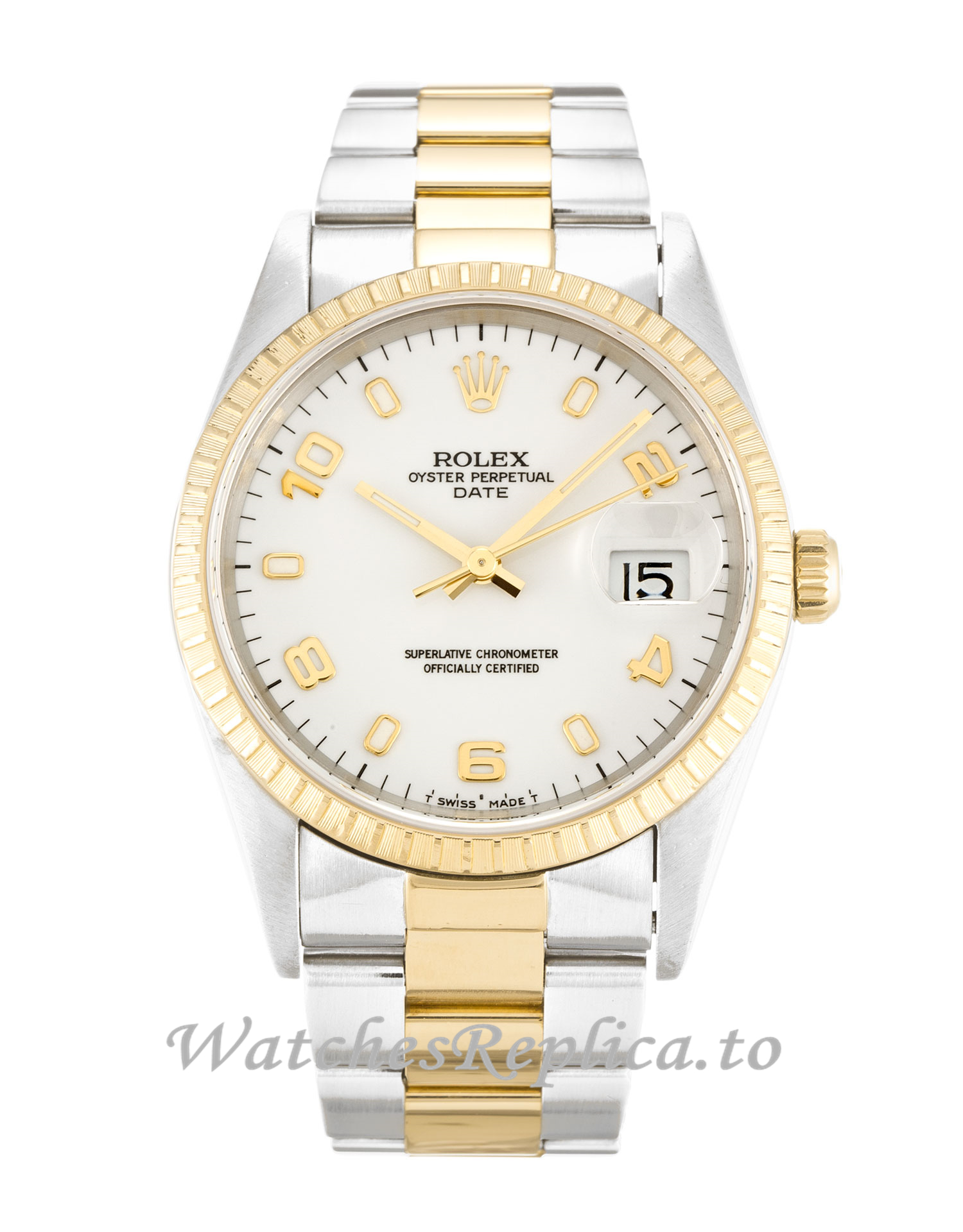 Rolex Oyster Perpetual Date 15223 34 MM - WatchesReplica.is