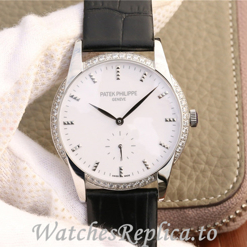 Patek Philippe Replica Calatrava 7122R-001 Leather strap 38MM - WatchesReplica.is
