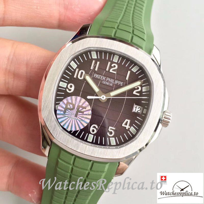 Swiss Patek Philippe Aquanaut Jumbo Replica 5167A-001 001 Green Strap 40.5MM - WatchesReplica.is