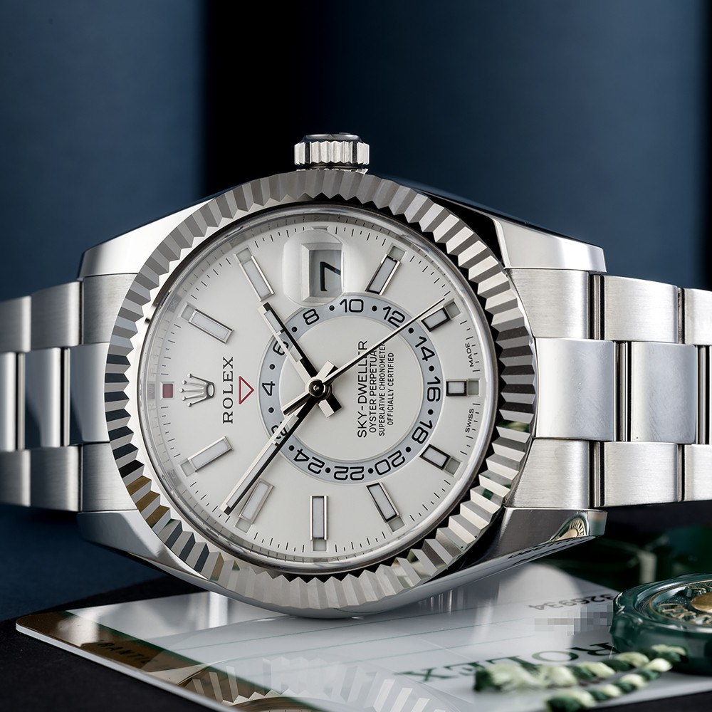 Fake Rolex Sky Dweller 326934 White Dial - WatchesReplica.is