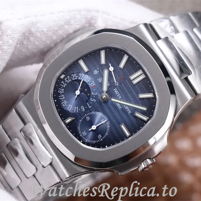 Patek Philippe Replica Nautilus 5712 Stainless steel strap 40MM - WatchesReplica.is