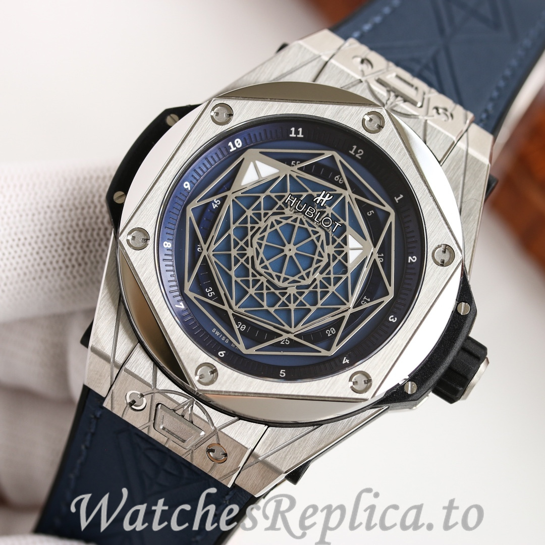 Hublot Replica Big Bang Elemental Material Chronograph v2 Rubber strap 45MM - WatchesReplica.is