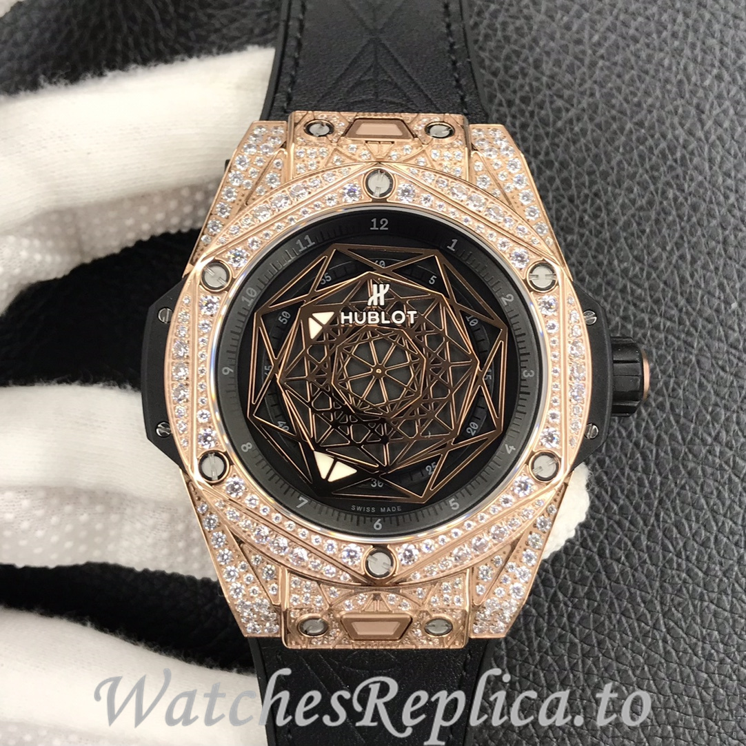 Hublot Replica Big Bang Series Tattoo Rubber strap 45MM - WatchesReplica.is