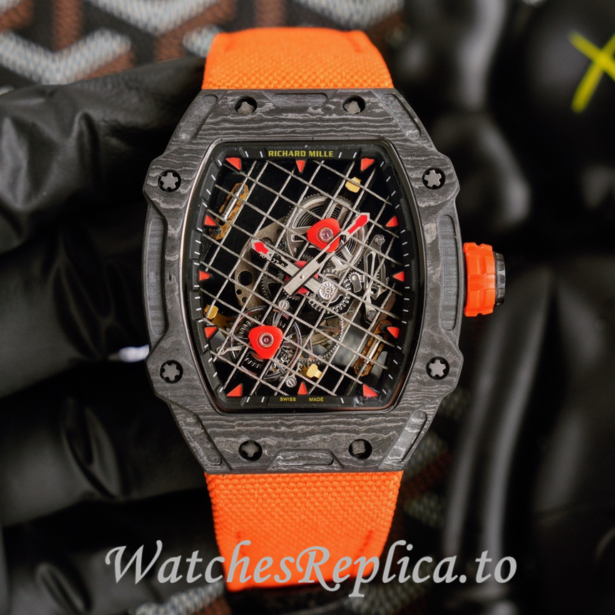 Richard Mille Replica RM27-04 Canvas strap 47.25x38.4MM - WatchesReplica.is