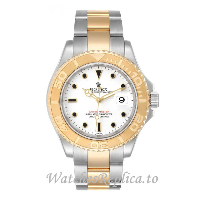 Replica Rolex Yacht-Master 16623-1 35MM Stainless steel strap Mens Watch - WatchesReplica.is