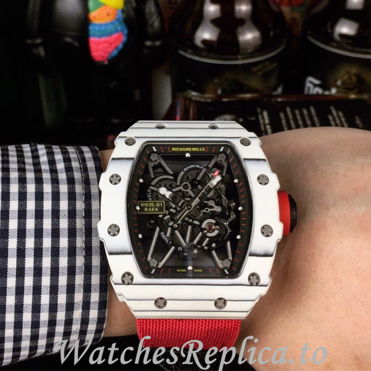 Richard Mille Replica RM35-01 Canvas strap 50MM - WatchesReplica.is