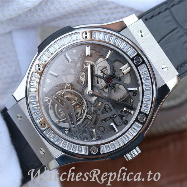 Hublot Replica HUBLOT Leather strap 42MM - WatchesReplica.is