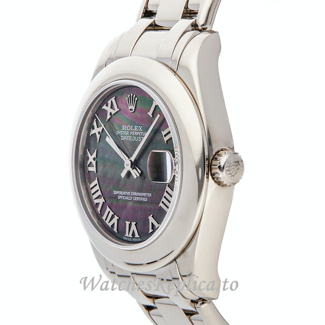 Replica Rolex Datejust 81209 34MM Roman Markers Mens Watch - WatchesReplica.is