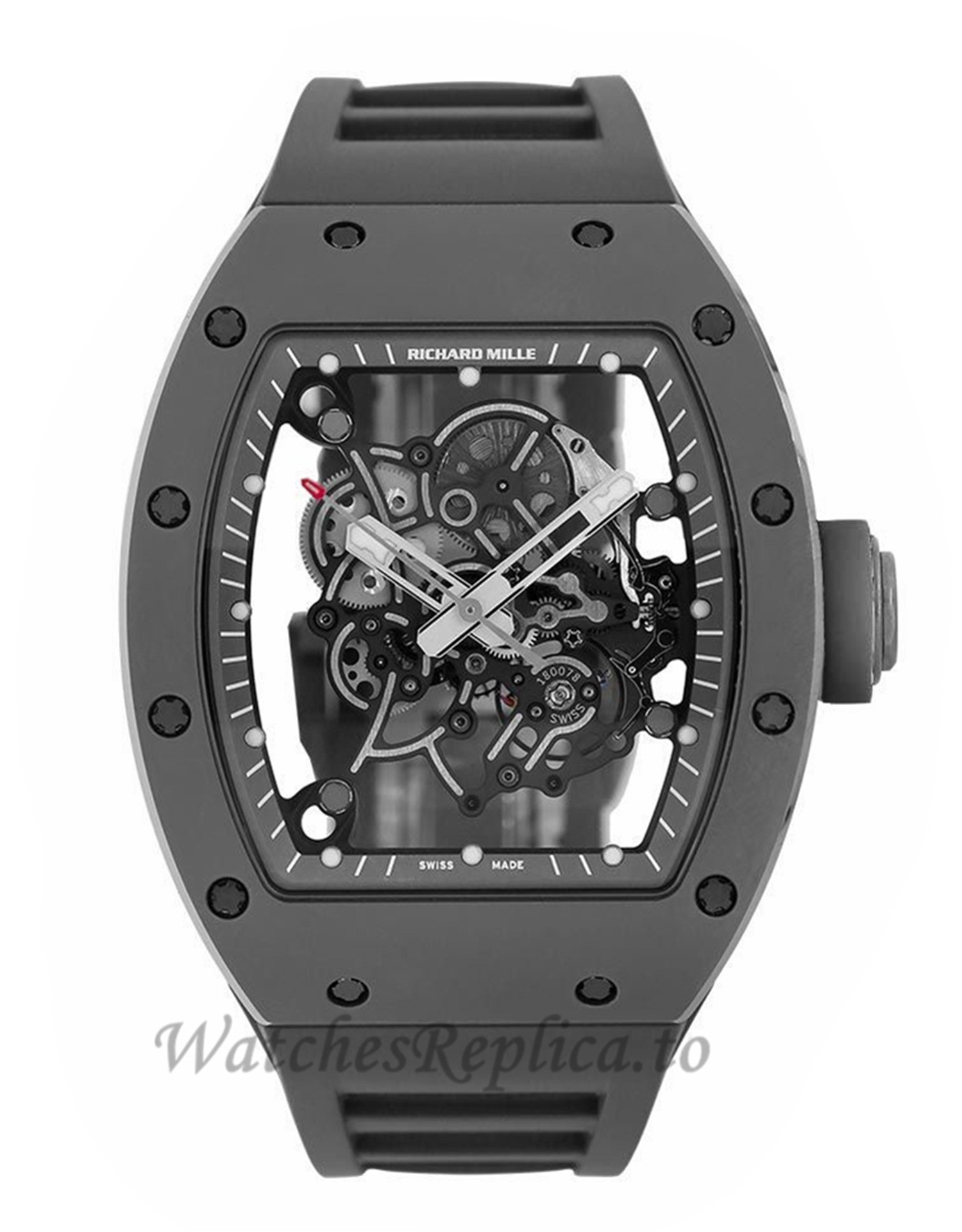 Richard Mille Replica RM055 Bubba Watson Grey Boutique Edition Ceramic 50MM Watch RM05507005 - WatchesReplica.is