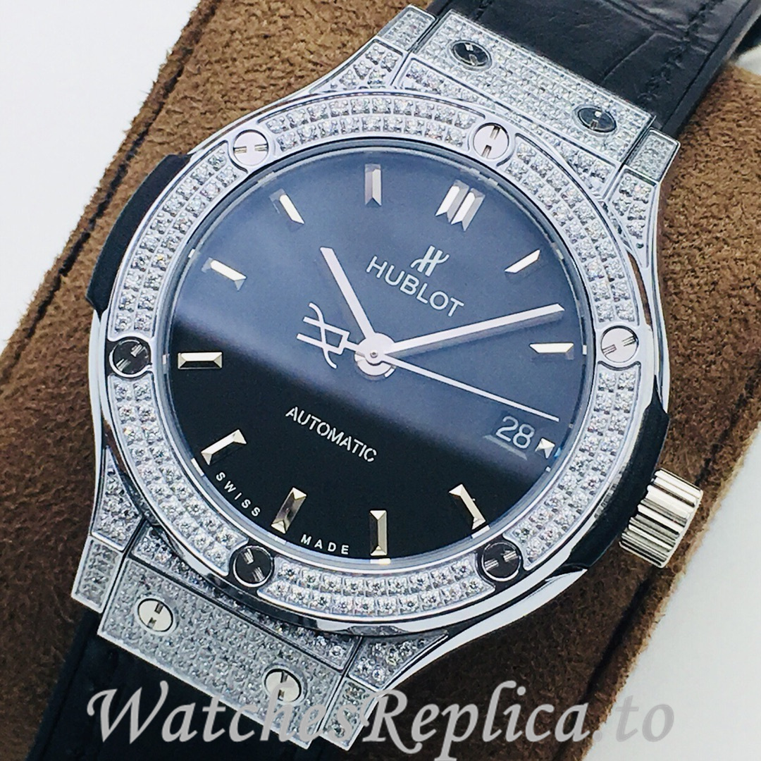 Hublot Replica Classic-Fusion-Series Leather strap 38MM - WatchesReplica.is