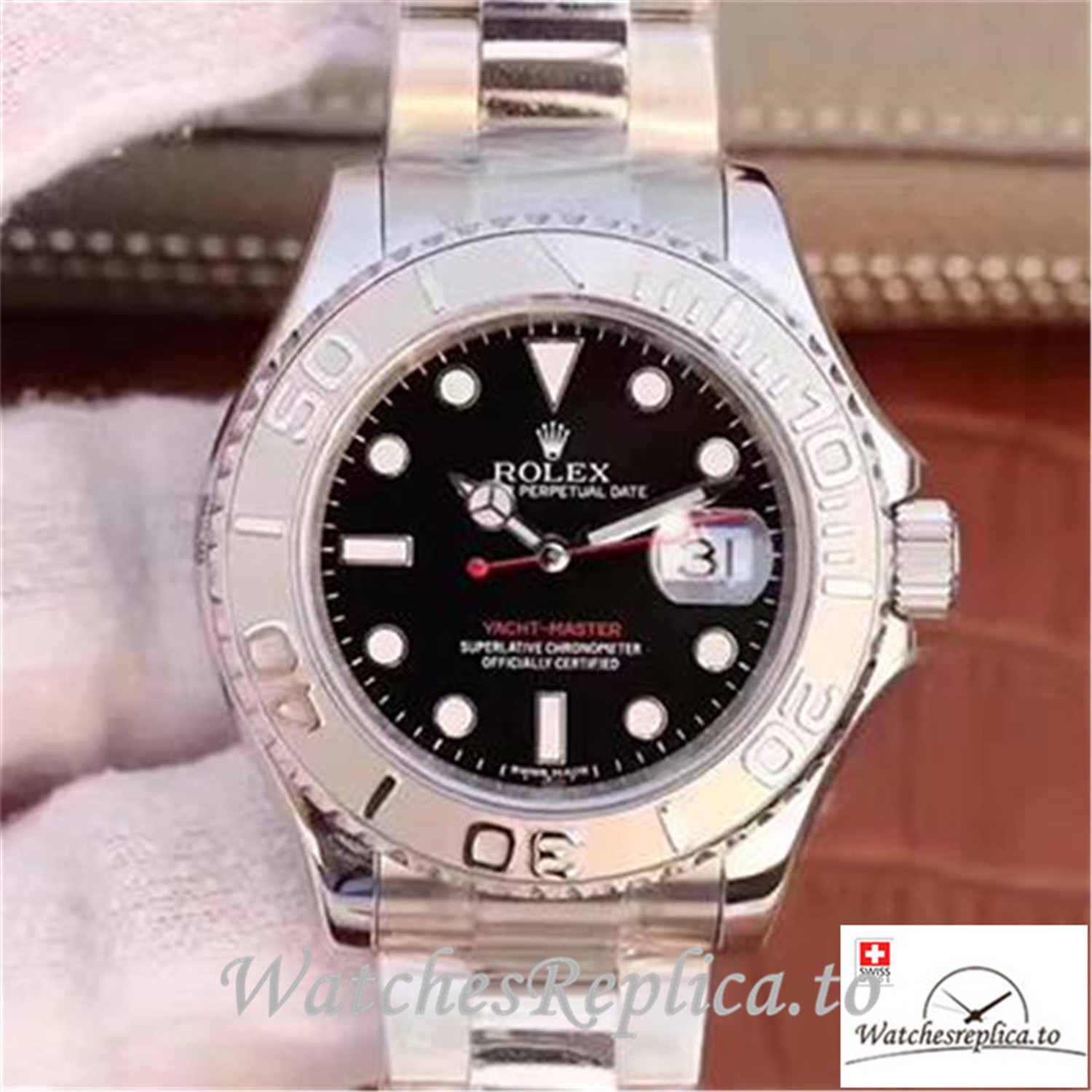 Swiss Rolex Yacht Master Replica 116622 003 Silver Strap 40MM - WatchesReplica.is