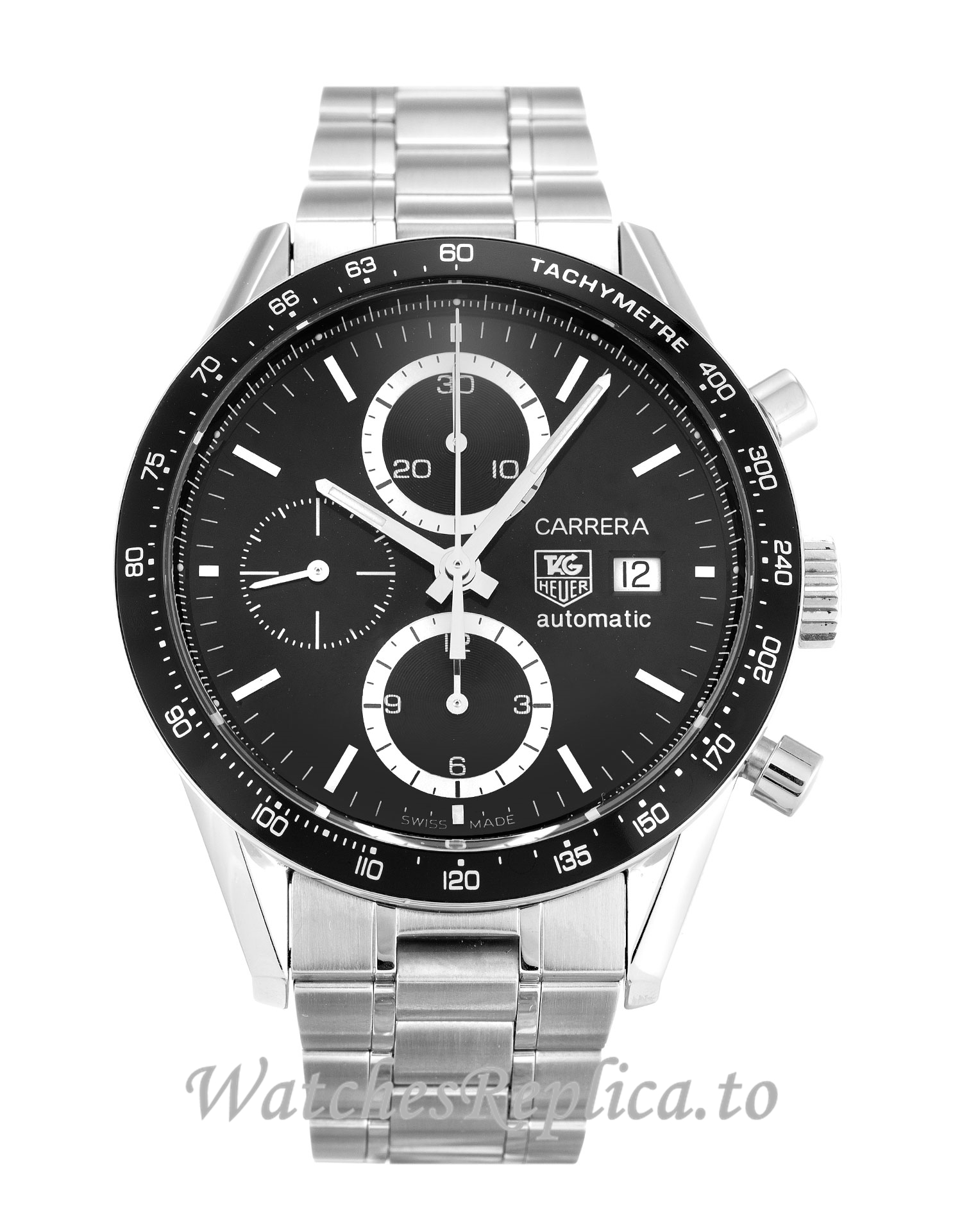 Tag Heuer Carrera Black Dial CV2010.BA0786-41 MM - WatchesReplica.is