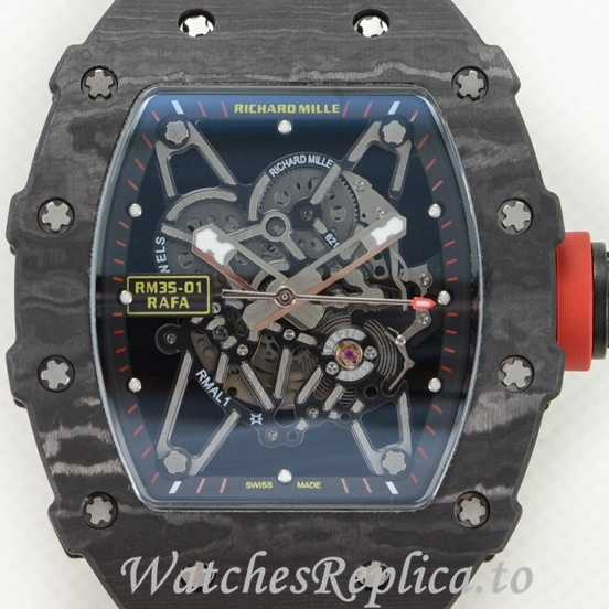 Richard Mille Replica RM35-01 Canvas strap 50MM - WatchesReplica.is