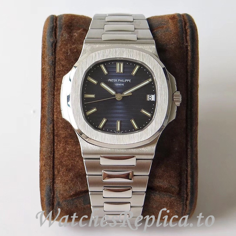 Patek Philippe Replica Nautilus Stainless steel strap 40MM - WatchesReplica.is