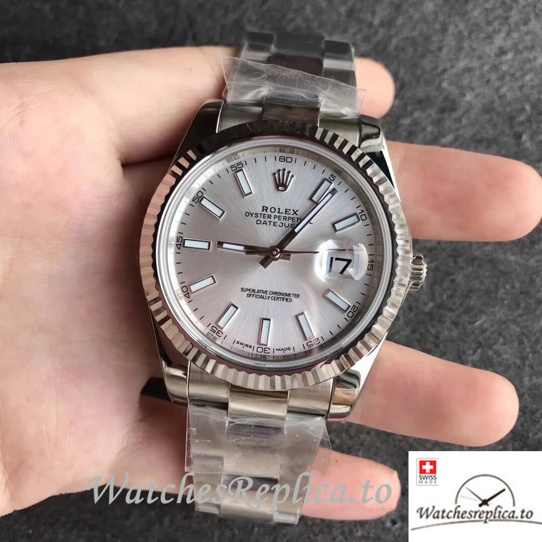 Swiss Rolex Datejust Replica 116234 Stainless steel strap 36MM - WatchesReplica.is
