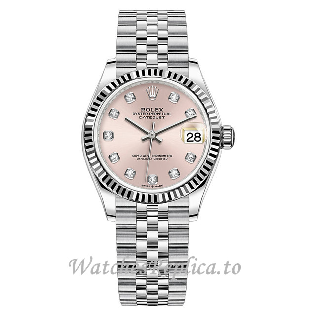 Replica Rolex Datejust m278274-0032 31MM Stainless steel strap Ladies Watch - WatchesReplica.is