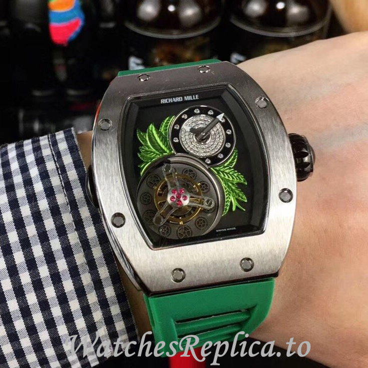 Richard Mille Replica RM19 Rubber strap 50MM - WatchesReplica.is