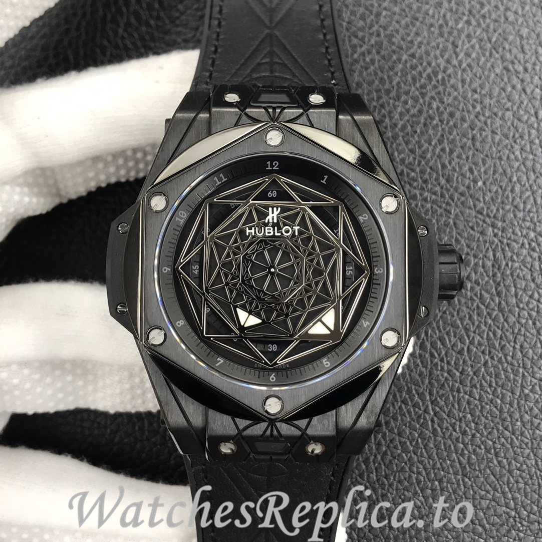 Hublot Replica Big Bang Series Tattoo Rubber strap 45MM - WatchesReplica.is