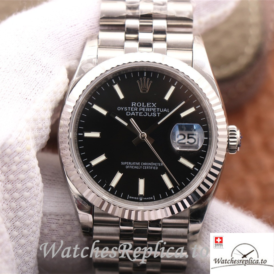 Swiss Rolex Datejust Replica 126233 Stainless steel strap 36MM - WatchesReplica.is