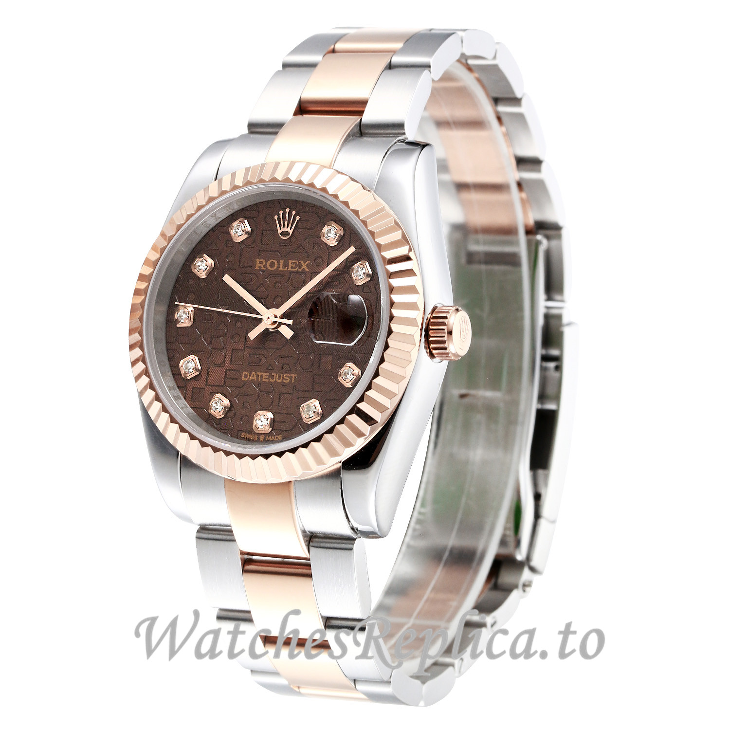 Rolex DateJust Replica 116233 Brown Dial - WatchesReplica.is