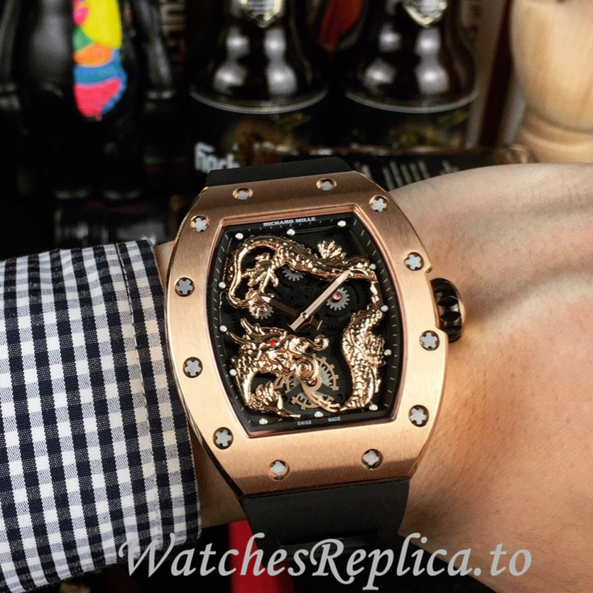 Richard Mille Replica RM57-01 Rubber strap 50MM - WatchesReplica.is