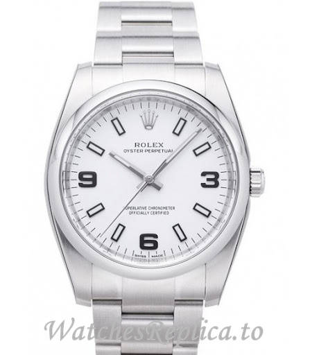 Replica Rolex Air King 114200-4 34MM Stainless steel strap Mens Watch - WatchesReplica.is