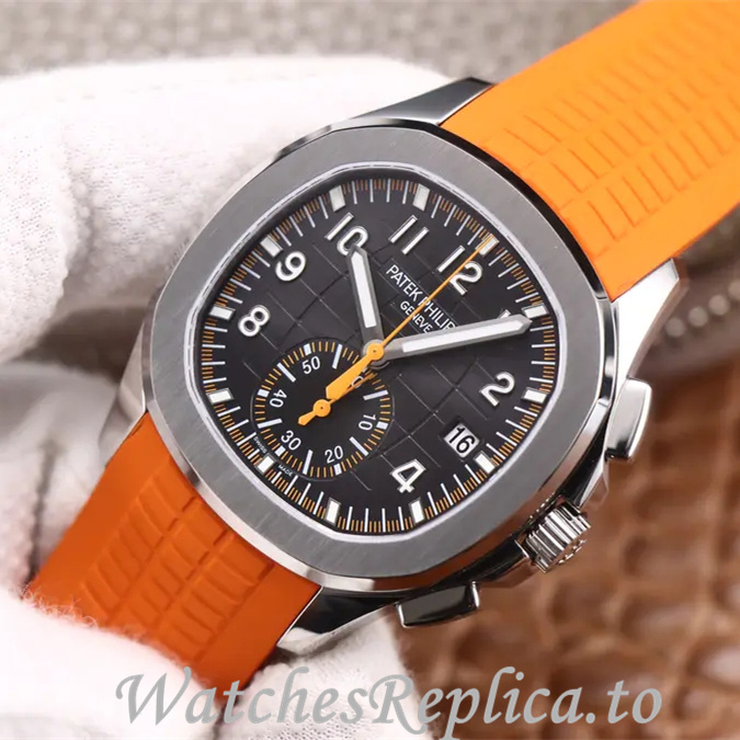 Patek Philippe Replica Aquanaut 5968A-001 Rubber strap 40MM - WatchesReplica.is