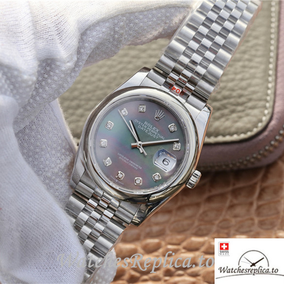 Swiss Rolex Datejust Replica 116200 Stainless steel strap 36MM - WatchesReplica.is