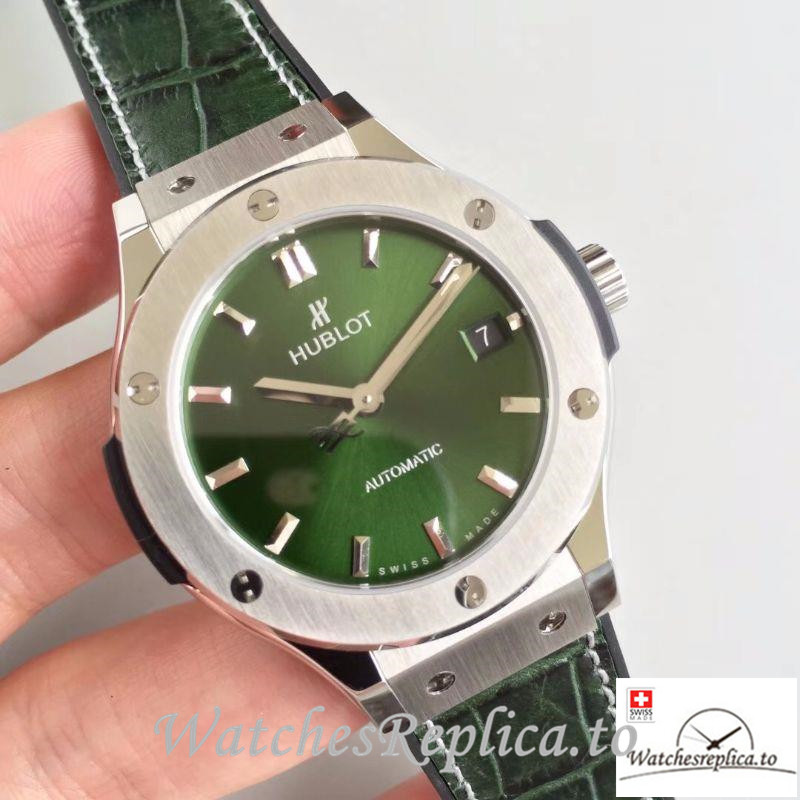Swiss Hublot Classic Fusion Replica 511.NX.8970.LR Green Strap 38MM - WatchesReplica.is