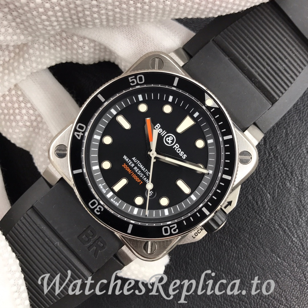Bell Ross Replica BR 03 BR03-92 Rubber strap 42MM - WatchesReplica.is