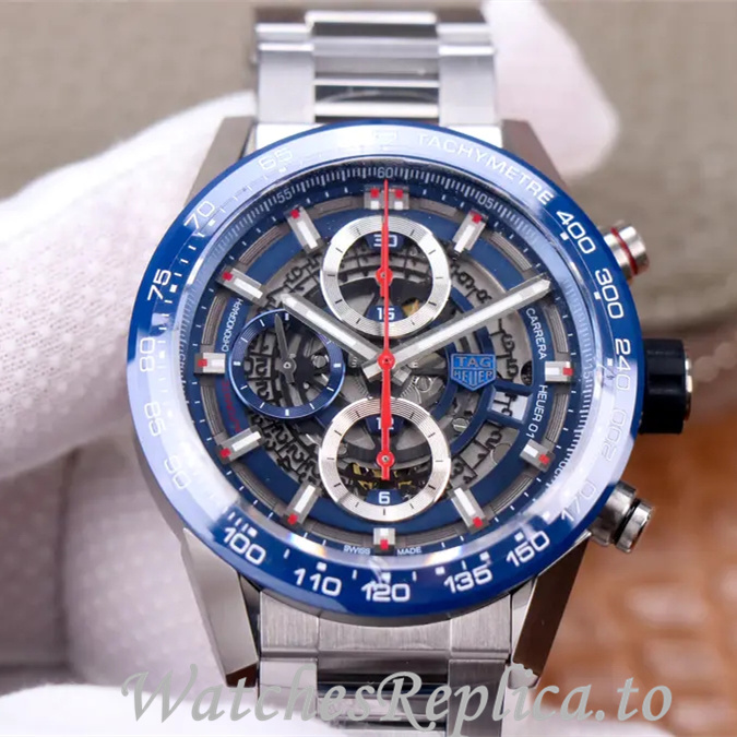 Tag Heuer Replica Carrera Stainless steel strap 43MM - WatchesReplica.is