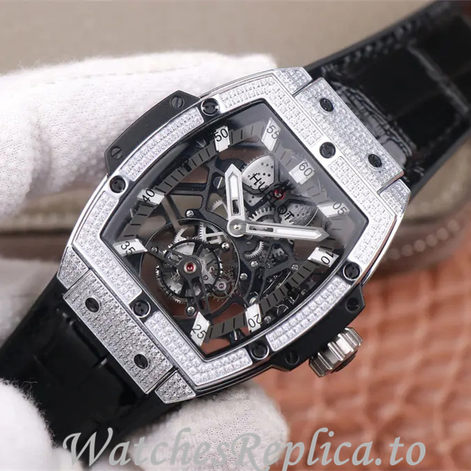 Hublot Replica MASTERPIECE Series Leather strap 45MM - WatchesReplica.is