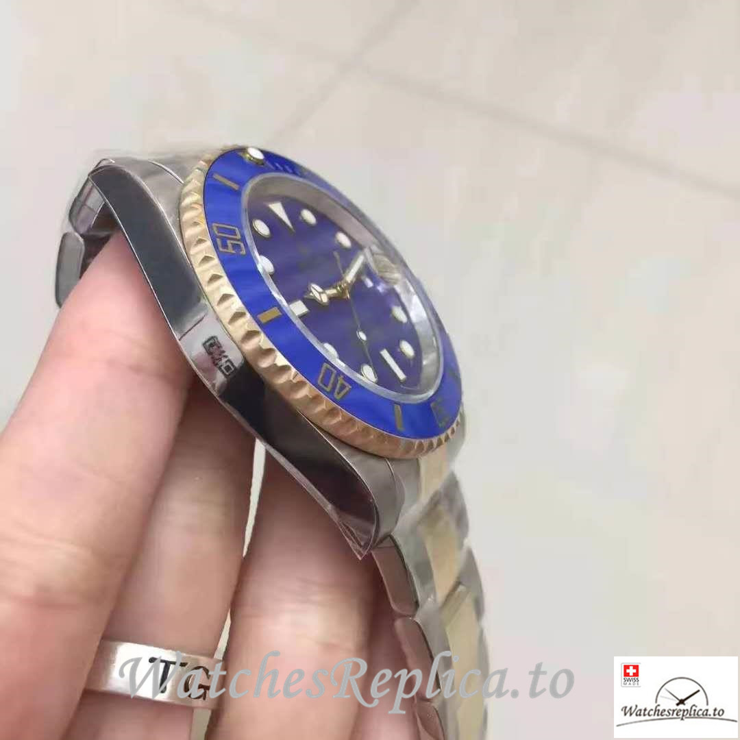 Swiss Rolex Submariner Date Replica 116613LB Blue Bezel 40MM - WatchesReplica.is