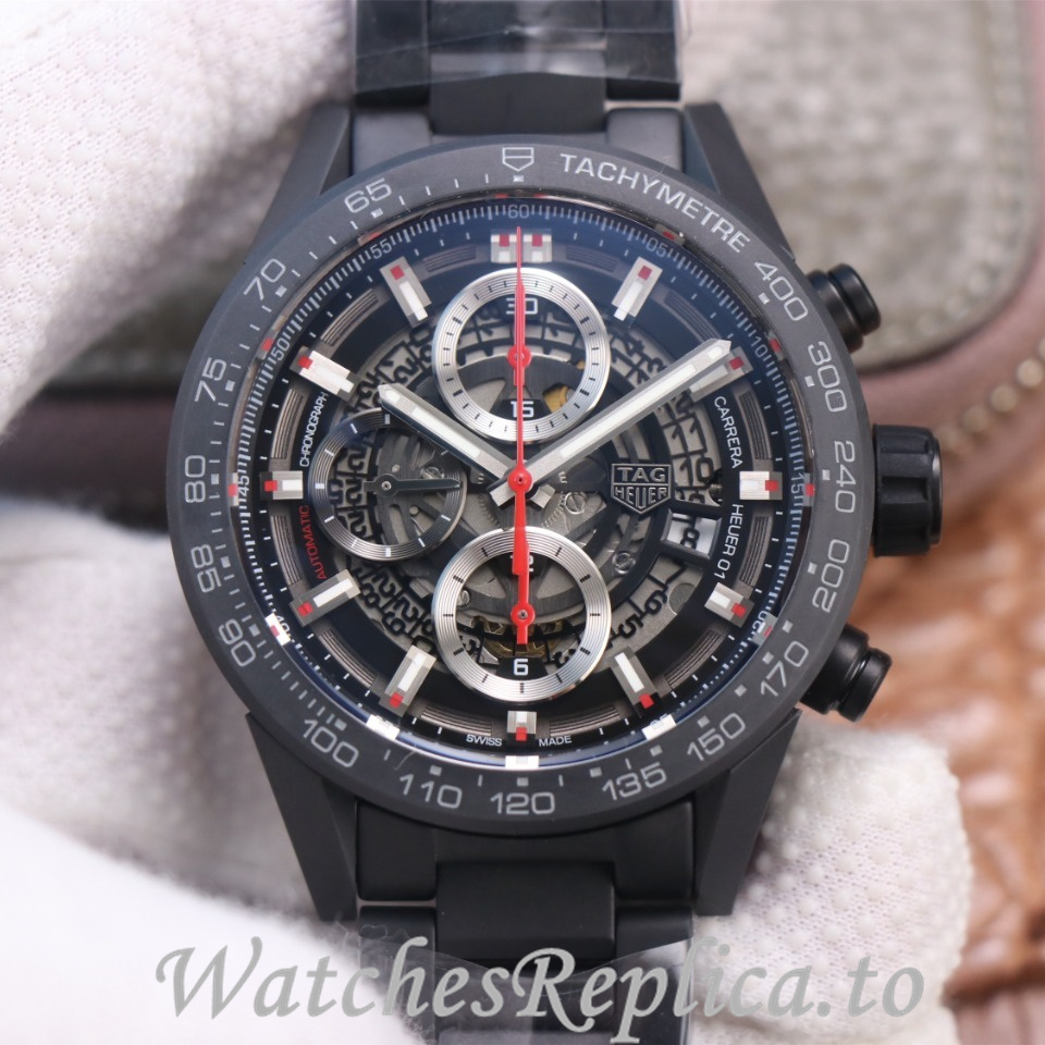 Tag Heuer Replica Carrera Stainless steel strap 43MM - WatchesReplica.is