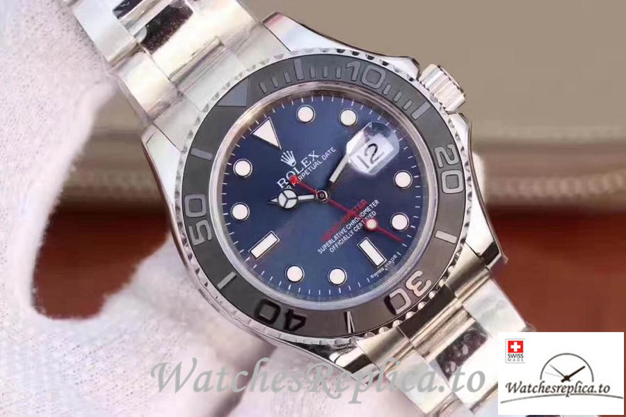 Swiss Rolex Yacht Master Replica 116622 004 Black Bezel 40MM - WatchesReplica.is